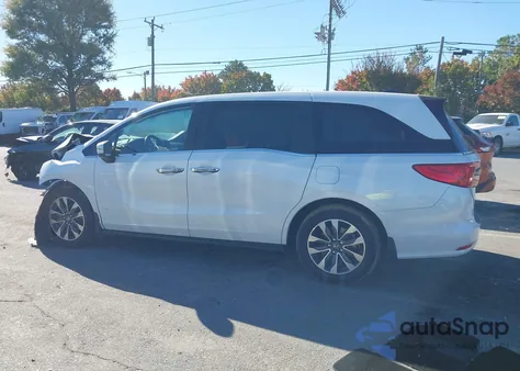 2021 Honda Odyssey Ex-L из США, поврежденный, VIN 5FNRL6H70MB010053